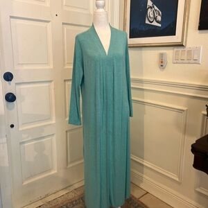 SOMA Jersey Aqua Loungewear Duster/ Cardigan Sz S